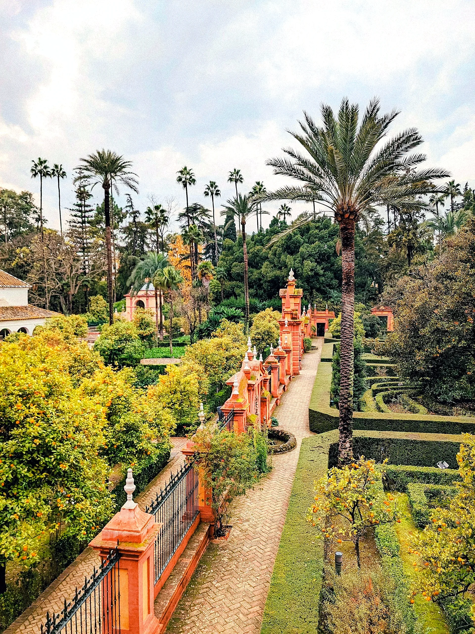 Gardens overview in the Real Alcázar Seville  -  Star Wars at the Alcázar
