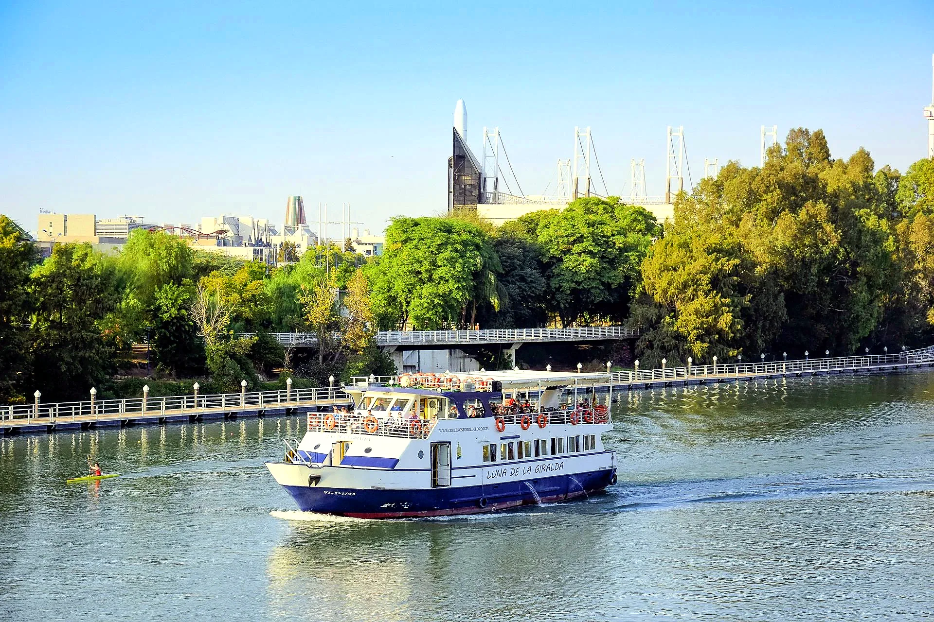 sunset cruise river Seville