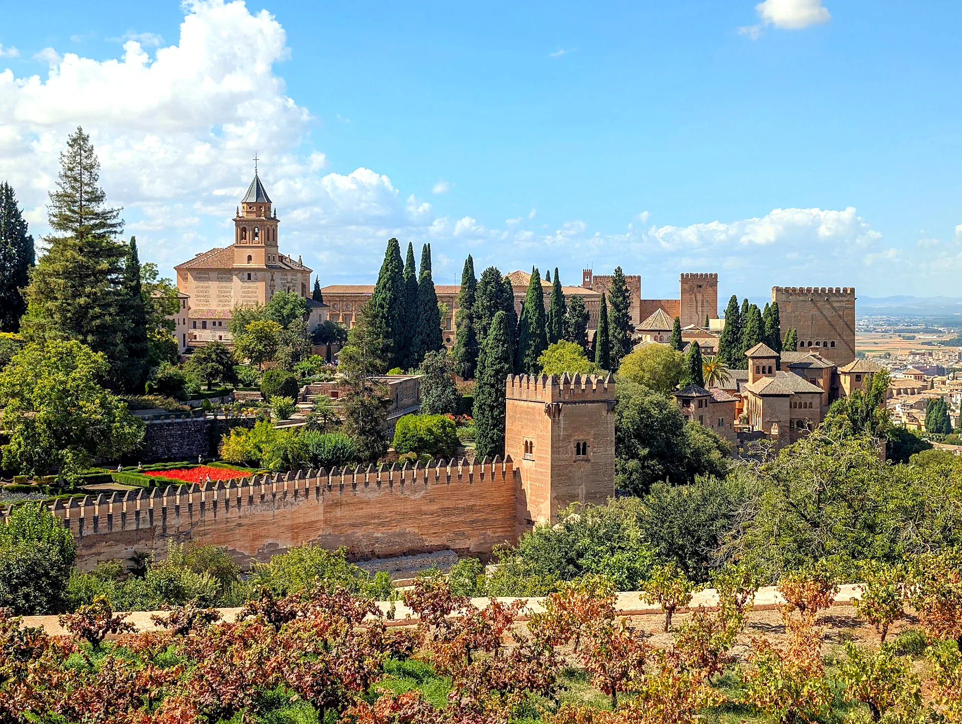 Generalife gardens in the Alhambra Granada