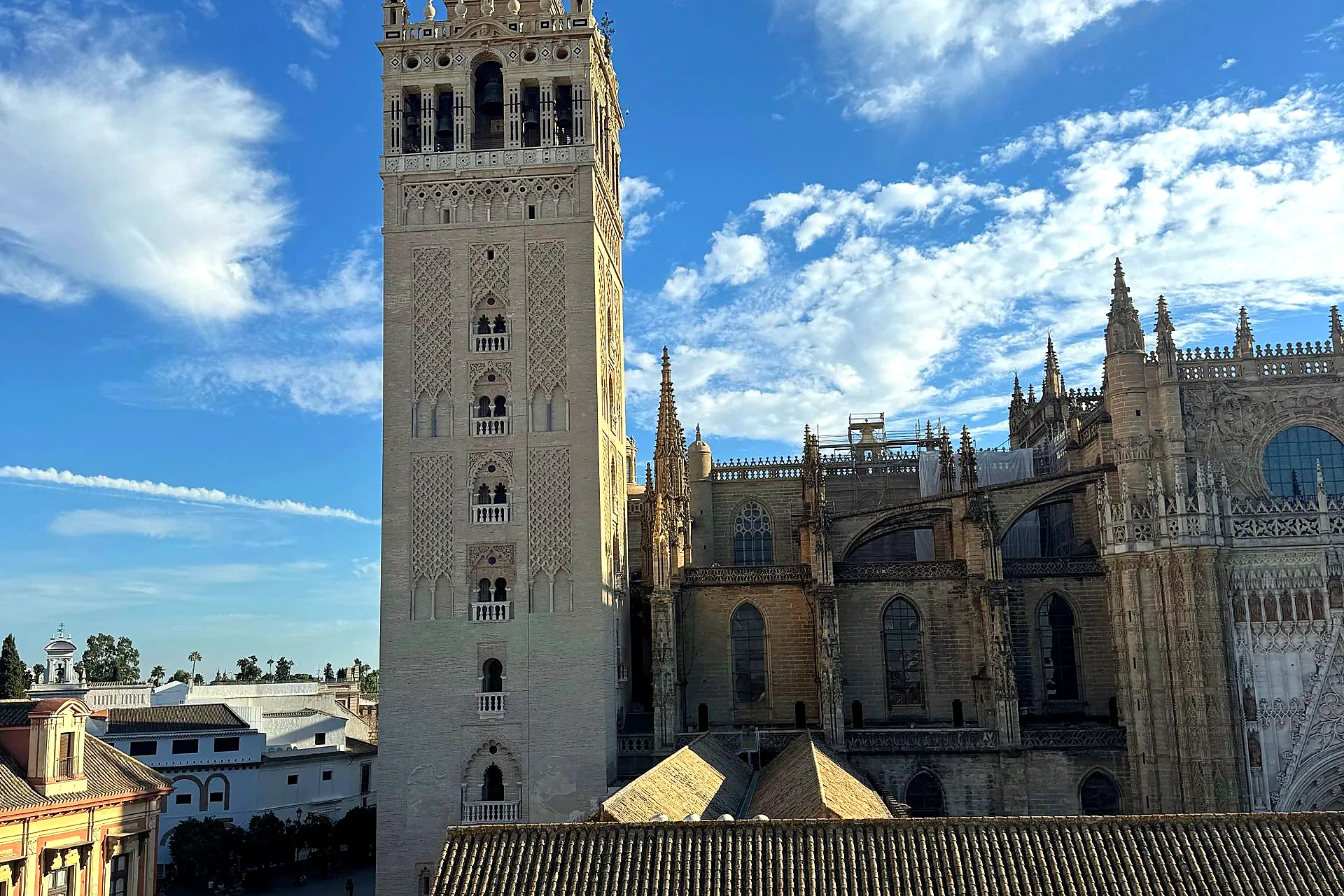 Seville photography Giralda tower view golden hour
